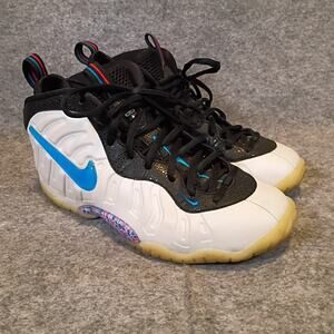 Nike Little Posite Size 6.5Y Pro Mid 3D Foamposite Colorful Energetic Sneaker